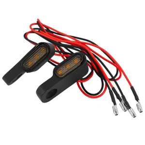 2x Flush Mount Motorcycle Turn Signals Blinker Light For Motorcycle Scooter ATV - Picture 1 of 8