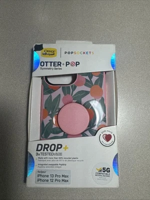 Funda OTTERBOX iPhone 12-13Pro Max Simetría + Serie Pop Melocotones Floral Fruta Foto 1 de 4