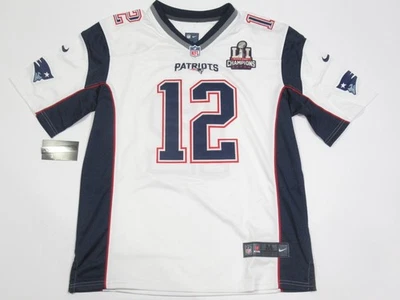 Tom Brady N.E Patriots Super Bowl LI Champions Opening Night Game Jersey White - Image 1 of 4
