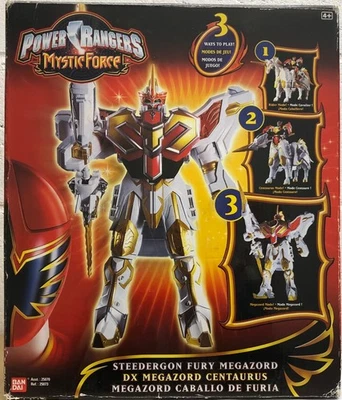 Power Rangers Mystic Force DX Steedergon Fury Megazord en caja europea del Reino Unido Bandai Foto 1 de 4