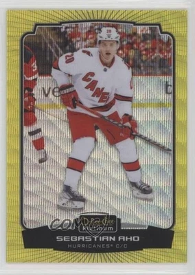 2022-23 O-Pee-Chee Platinum Yellow Surge Sebastian Aho #14 - Image 1 of 2