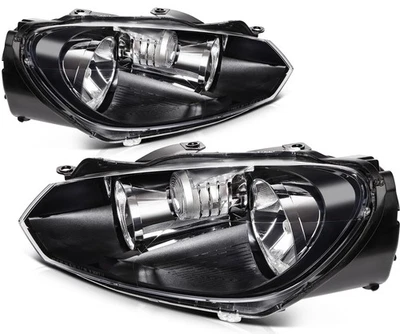 Pair Headlights Assembly For Volkswagen GTI Golf Jetta Sportwagen MK6 2010-2014 - Imagem 1 de 4