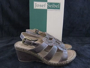 Sandalias espresso para mujer JOSEF SEIBEL Salma 08 talla EE. UU. 9 - 9,5 M EUR 40 NUEVAS CON CAJA - Imagen 1 de 5