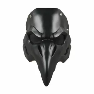 Overwatch OW Doctor Black Crow Mask Half Face Mask Cosplay Mouth Mask Soft PVC - Picture 1 of 12