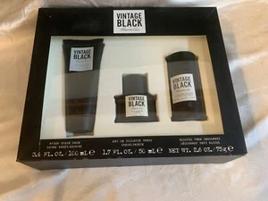 KENNETH COLE VINTAGE BLACK 100ML AFTERSHAVE BALM/ 50ML EDT SPRAY/ 75G DEODORANT - Picture 1 of 7