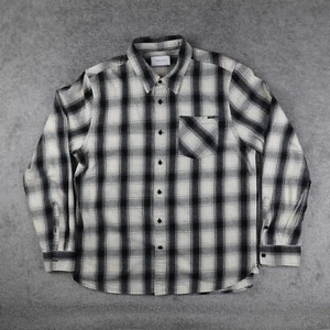 Ovadia & Sons Shirt Mens XL Black White Plaid Flannel Button Up Designer Outdoor - Picture 1 of 9