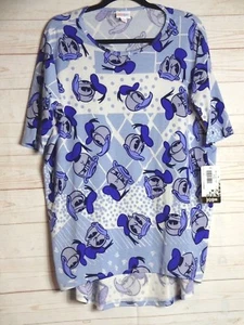 Lularoe Women's Disney Irma White & Purple Donald Duck Top Size Small NWT - Picture 1 of 3