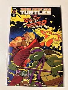 Teenage Mutant Ninja Turtles vs Street Fighter #5 RI 1:100 SIGNED by Eastman COA - Bild 1 von 8