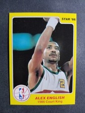 1986 Star Court Kings ALEX ENGLISH card # 12  [card 4]