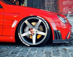 Reifenbeschriftung passend Mercedes Reifen Aufkleber Sticker 16"-22" 8x Stück Reifenaufkleber 25mm - Bild 1 von 5