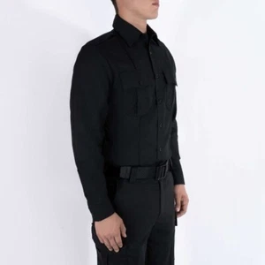 Neu: Blauer Langarm Rayon Tactical Duty Shirt - Schwarz - 8900 - Bild 1 von 5