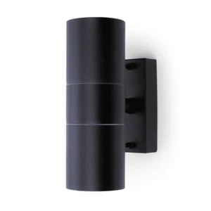 Hispec Coral Up/Down Outdoor LED Wall Light - Black - Picture 1 of 1