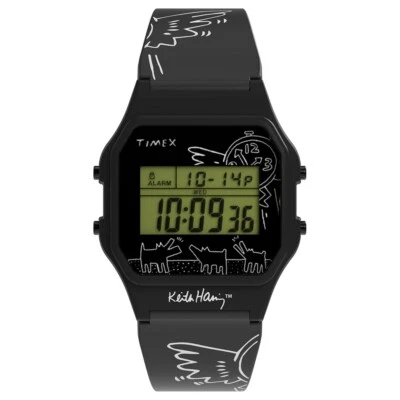 Timex T80 x Keith Haring Designer Art Limited Edition Digital Watch TW2W25500 - image 1 of 4