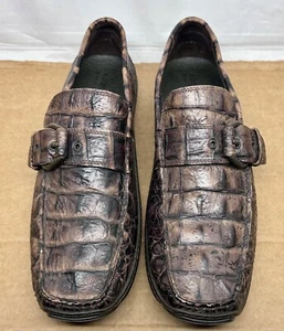 Donald Pliner Men’s US 9.5 Slip-On Shoes | Crocodile Embossed Leather | Designer - Picture 1 of 6