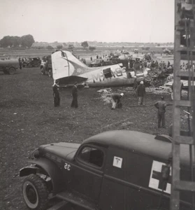 Morocco Casablanca Douglas Plane Crash Old Photo 1950 - Imagen 1 de 3
