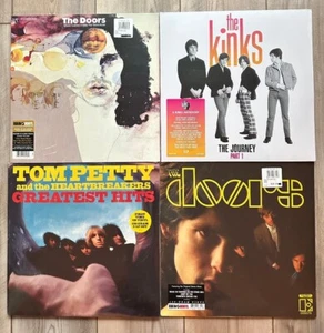 (4) CLASSIC ROCK Vinyl Record Album Lot TOM PETTY HITS Doors KINKS Greatest Hits - Imagen 1 de 2