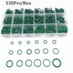 530Pcs R134a A/C O-ring Seals Kit Car Air Conditioning Repair Rubber Sealant Box