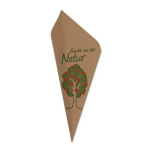 1000 Obstspitztüten 37cm / 1500g "Frische aus der Natur" Papiertüten Spitztüten - Bild 1 von 1