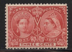 Canada 1897 3c Victoria Jubilee Sc# 53 NH - Photo 1/1
