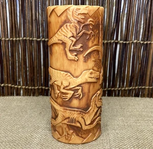 Universal Studios Jurassic Park World geätzter Raptor Tiki Becher Isla Nu Bar CA - Bild 1 von 10