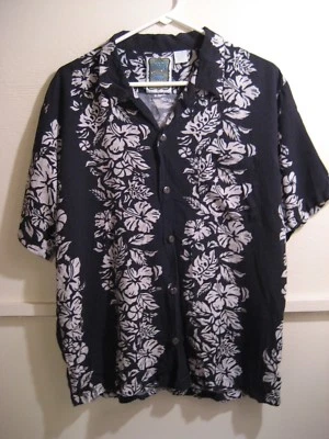 Camisa para hombre GENUINA OCEAN CURRENT vintage original manga corta abotonada, talla Foto 1 de 3