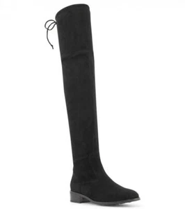 *Reduced* Women’s Over the Knee Black Stretch Suede Peter Kaiser Boot 'Pesa' - Picture 1 of 8