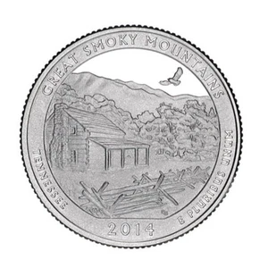 2014-S Great Smokey Mountain Park Quarter - Deep Cameo Clad Proof - Bild 1 von 1