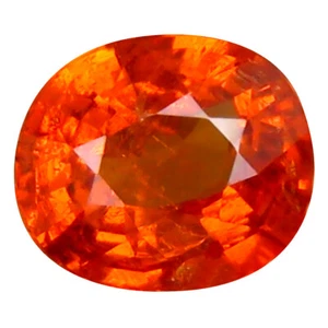 Piedra Preciosa Espesartina Naranja Namibia Fanta de 1,35 quilates de corte ovalado (7 x 6 mm) - Imagen 1 de 2