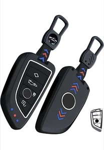 BMW X1 X2 X3 X5 X6 2018-19 ABS Silicone Key Ring Case Cover Holder Protector #25 - Picture 1 of 3