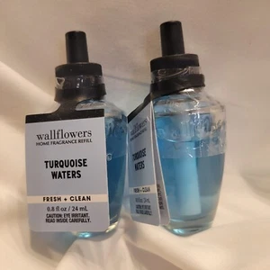 Bad und Body Works Wandblumen Nachfüllung türkisfarbenes Wasser - Menge 2 Glühbirnen 0,8oz - Bild 1 von 2