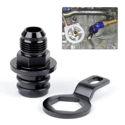 Aluminum Block Breather Fitting to 10AN for Honda Acura Integra B16 B18 Engines Foto 1 de 4