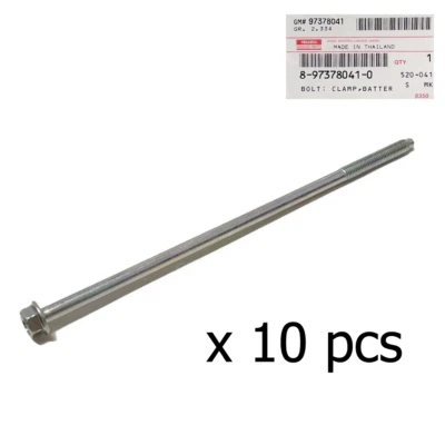10pcs Isuzu GENUINE BOLT BATTERY CLAMP #8973780410 Dmax MU-7,MU-X 2002-2019 O - Image 1 of 2