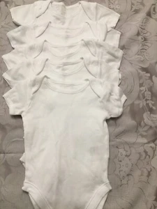 New John Lewis Five White Baby Vests 0-3 Months - Picture 1 of 1