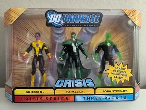 Rare 2009 Mattel DC Universe Crisis 3-Pack #18 *Sinestro*Parallax*John Stewart - Picture 1 of 24