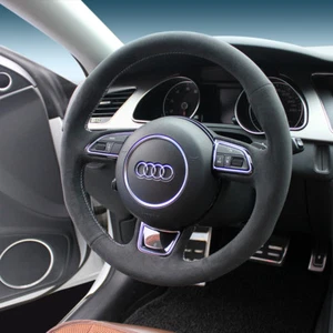 For Audi A5 Sportback 2016 Steering Wheel Cover  DIY Hand-stitched Car Interior - Picture 1 of 1