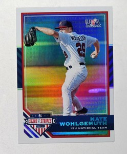 2017 USA Baseball Stars and Stripes Longevity Holofoil #67 Nate Wohlgemuth /99
