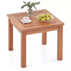 18" Patio Adirondack Side Table Square Outdoor End Table Home Backyard End Table - Picture 1 of 15