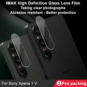 IMAK For Sony Xperia 1 V, Camera Lens Film Cover Soft Glass Protector (2set) - Picture 1 of 7