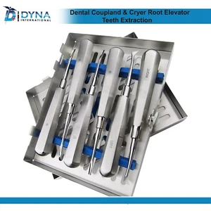 Juego de 6 dientes de extracción de dientes con elevador de raíz de acoplamiento dental y llanto - Imagen 1 de 5