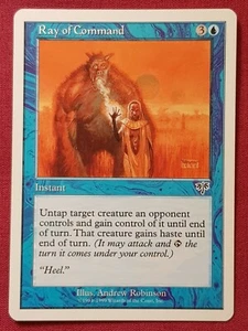 Magic The Gathering BATTLE ROYALE RAY OF COMMAND blue card MTG - Picture 1 of 2