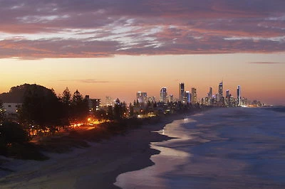 Australia  Gold Coast Surfers Paradise  Photo print licensed canvas poster art - Image 1 of 4