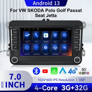 7'' Carplay Autoradio Mit GPS Navi DAB+ GPS FM Für VW Passat B6 B7 Android 13.0 - Bild 1 von 17