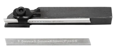 WABECO Abstechstahl Halter 10x10 mit 2 Messer HSS  Abstechhalter 10834 - Bild 1 von 2
