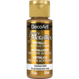 Deco Art - Dazzling Metallics Acrylic Paint 2oz - Glorious Gold - Picture 1 of 1