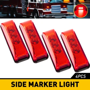 4~20X Marker 12V Side Indicator Light LED Truck Trailer Signal Running Light Red - Picture 1 of 16