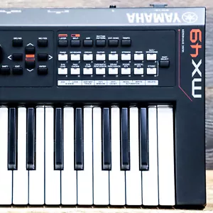 Yamaha MX49 BK Music Synthesizer 49-Key Lightweight Digital Keyboard Synthesizer - Picture 1 of 12