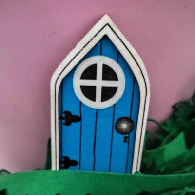 1X Hada Mini Puerta de Madera Elfo Pintada a Mano para Árbol Escultura Estatuas Decoración de Patio Foto 1 de 4