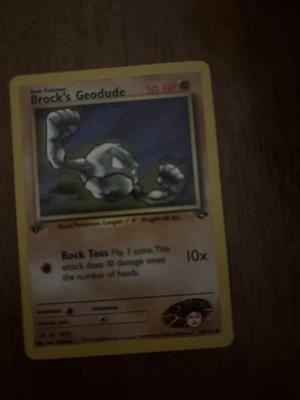 Pokémon 1st Edition Gym Challenge Brock’s Geodude 68/132 Near Mint - Image 1 of 2