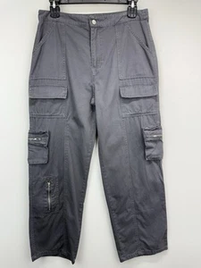 Angel Kiss size 13/31 Juniors Gray High Rise Utility Cargo Pants NWT - Picture 1 of 8