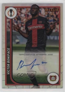 2023-24 Topps Merlin UEFA Clubes Competiciones Automático Victor Boniface #AU-VB Automático - Imagen 1 de 4
